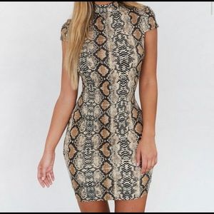 NWT SNAKE PRINT I AM GIA SMALL DRESS MINI